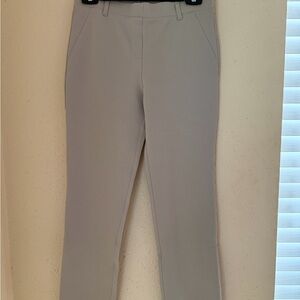 Quince Women's Straight Leg Pants in Light Gray